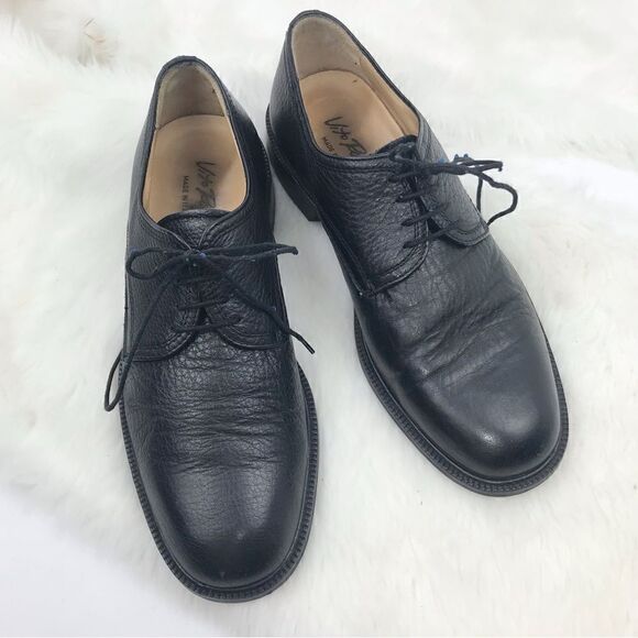 Vito Rufolo Black Soft Italian Leather Lace Up Dress Shoes main image 12